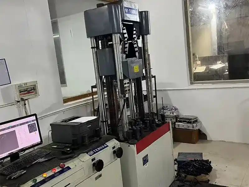 Tensile testing machine test mechanical performance of DIN933 hex bolts